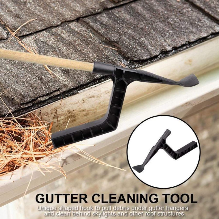 Gutter Cleaning Scoop Tool With Hook For Roof Debris