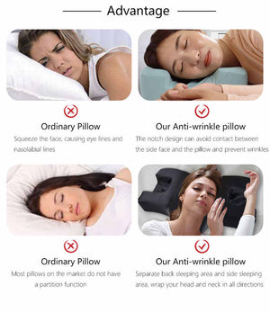 2-In-1 Beauty And Neck Relaxing Pillow With Silk Pillowcase