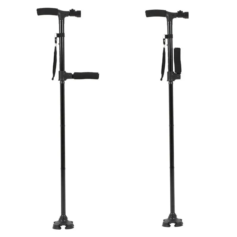 Collapsible Walking Cane With Led Light And Stable Base