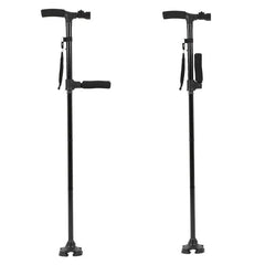 Collapsible Walking Cane With Led Light And Stable Base