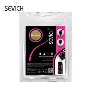 Sevich Instant Hair Growth Fibers - 10 Color Keratin Hair Building Fiber Powder - Hair Care Product