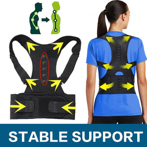 Adjustable Magnetic Therapy Posture Corrector Uk And Back Support Brace Belt For Men And Women (S-Xxl)