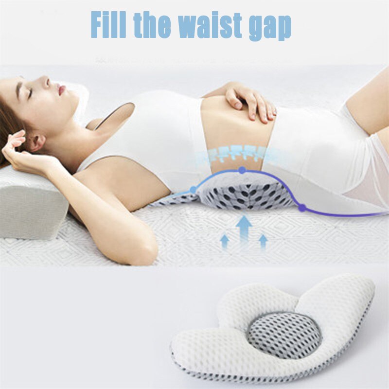 Portable Ergonomic Lumbar Support Pillow for Lower Back Pain When Sleeping 343753