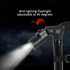 Collapsible Walking Cane With Led Light And Stable Base