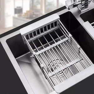 Stainless Steel Sink Drainer Rack – Expandable And Durable Design