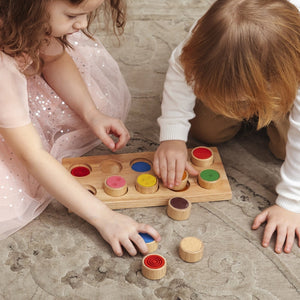 Montessori Sensorial Touch And Match Board - Sensory Development For Kids