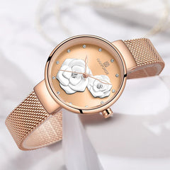 Rose Gold Stainless Steel Elegance Watch 32Mm