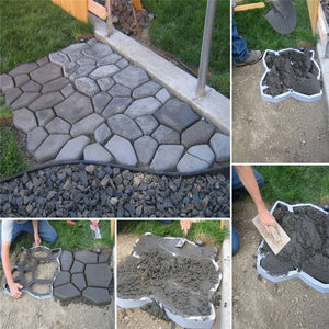 Diy Path Floor Mould Garden Walk Pavement Mold Diy Manually Paving Cement Brick Stone Road, Moulds For Yard Patio Lawn Garden, Patio Furniture Sets