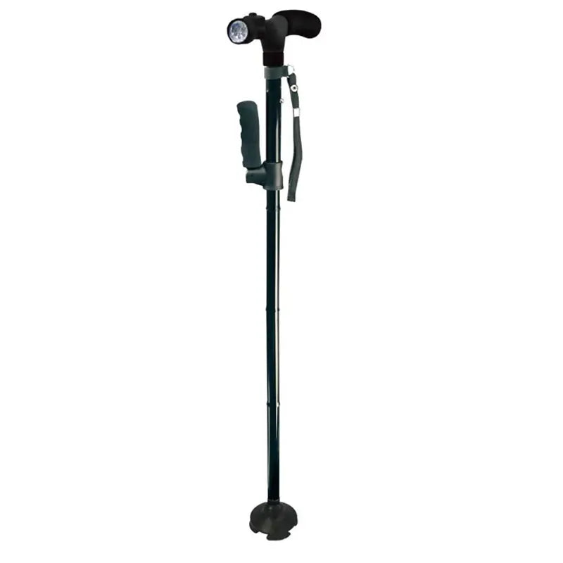 Collapsible Walking Cane With Led Light And Stable Base