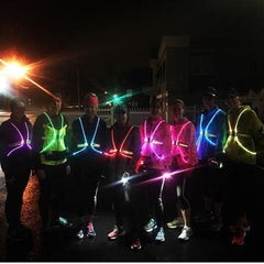 Led Running Vest - High Visibility For Night Safety