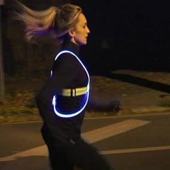 Led Running Vest - High Visibility For Night Safety