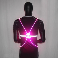 Led Running Vest - High Visibility For Night Safety