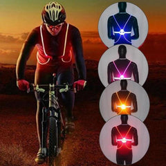 Led Running Vest - High Visibility For Night Safety