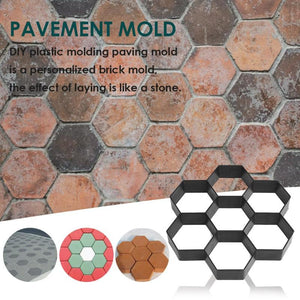 Diy Path Floor Mould Garden Walk Pavement Mold Diy Manually Paving Cement Brick Stone Road, Moulds For Yard Patio Lawn Garden, Patio Furniture Sets