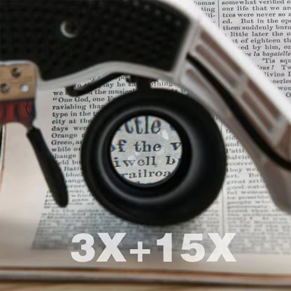Jeweller Headband Magnifier Led Light Glasses 334477