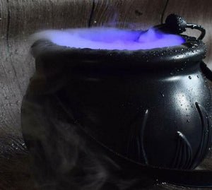 Halloween Witch Pot Smoke Machine Mist Maker