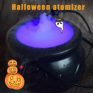 Halloween Witch Pot Smoke Machine Mist Maker