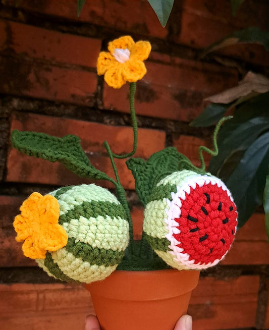 Handcrafted Crochet Flower Vase - Gift For Mom, Little Girls