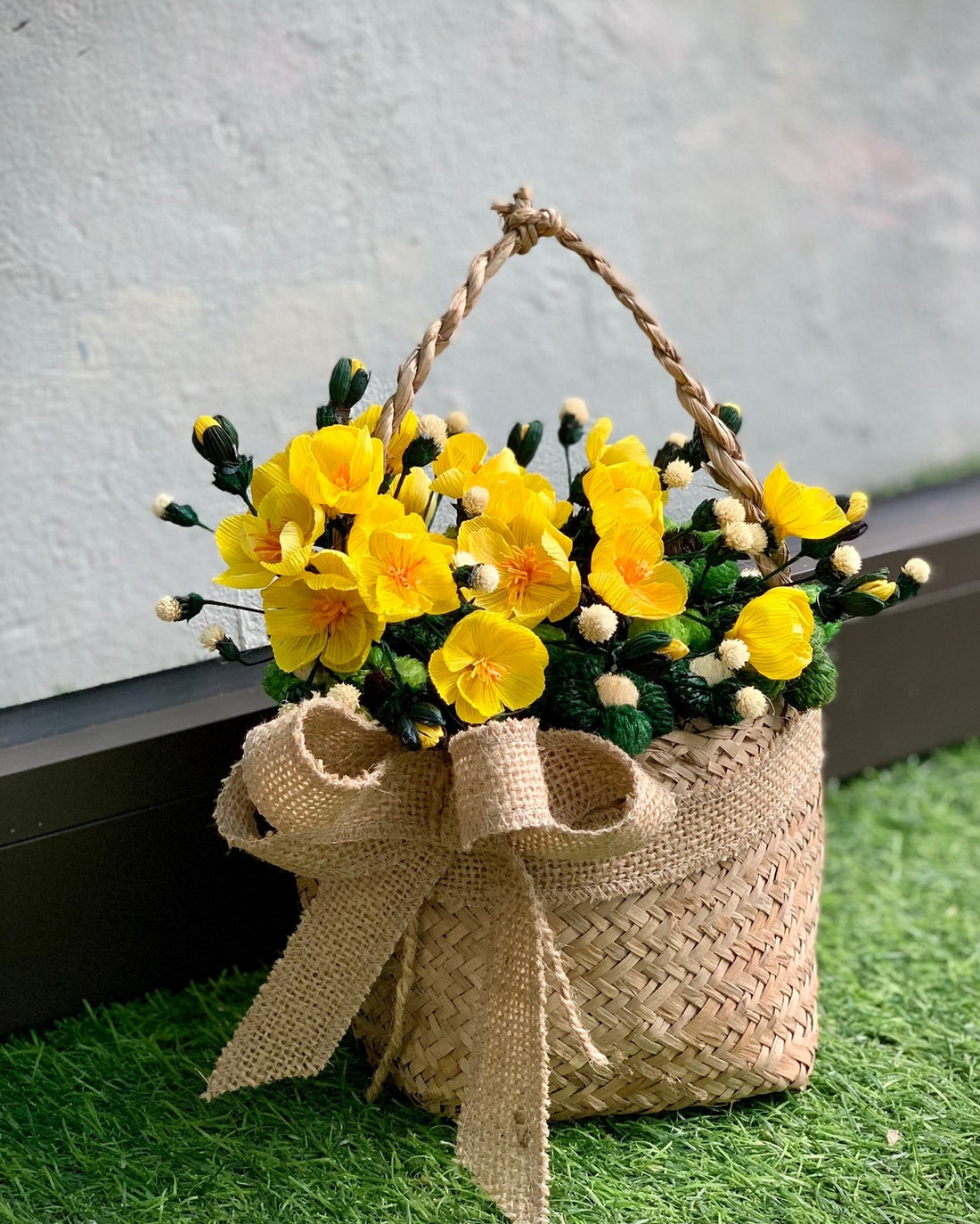 Handmade Corn Husk Flower Arrangement - Adorably Charming handmade-07