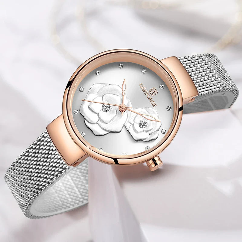 Rose Gold Stainless Steel Elegance Watch 32Mm