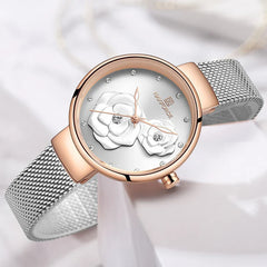 Rose Gold Stainless Steel Elegance Watch 32Mm
