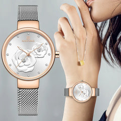 Rose Gold Stainless Steel Elegance Watch 32Mm