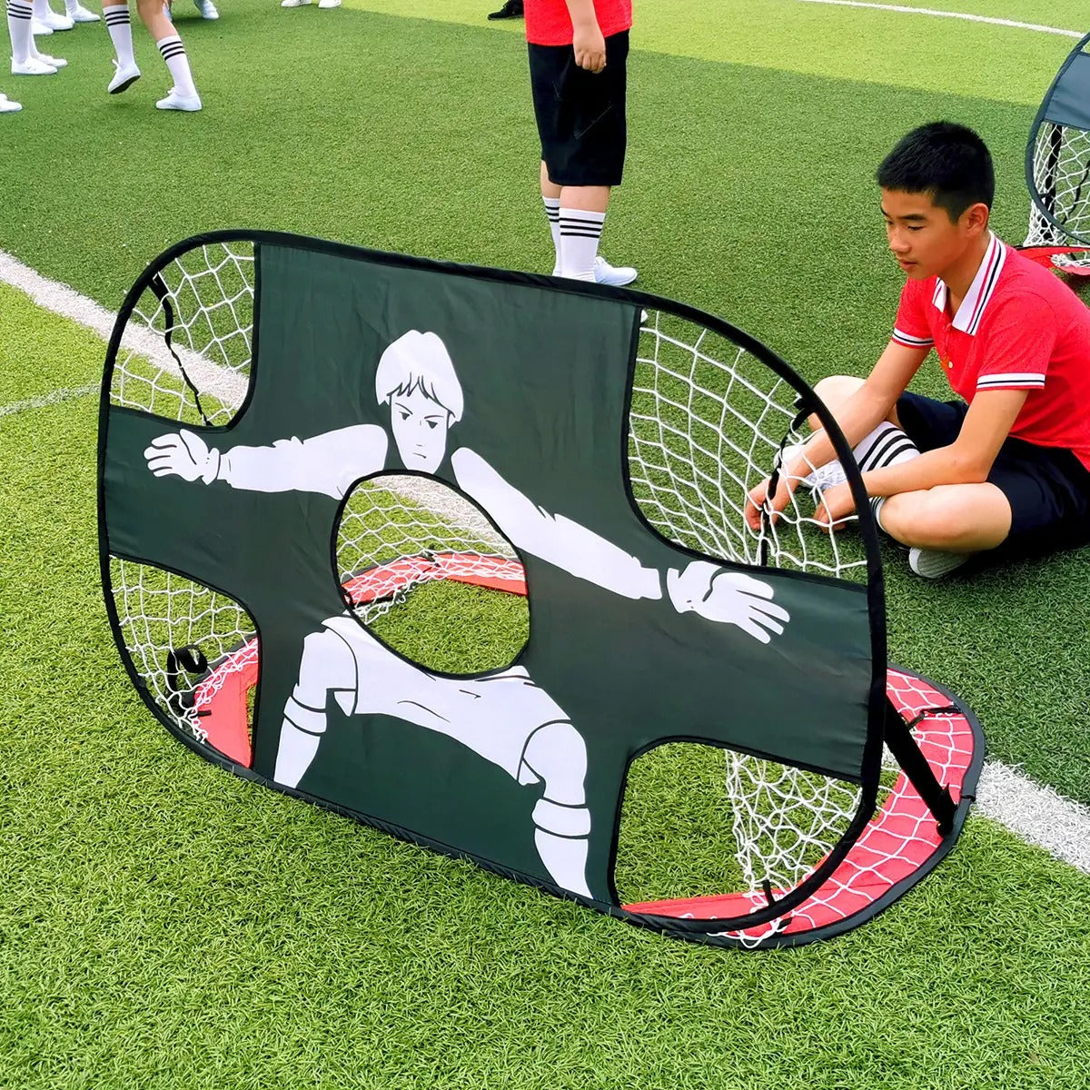 Foldable Portable Football Goal Net Outdoor Sports Training Equipment 8380459188381-1