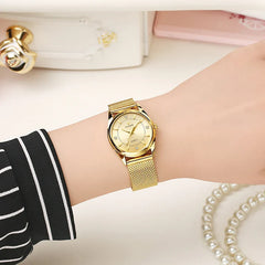 Diamond Accent Elegant Women’S Watch 29Mm