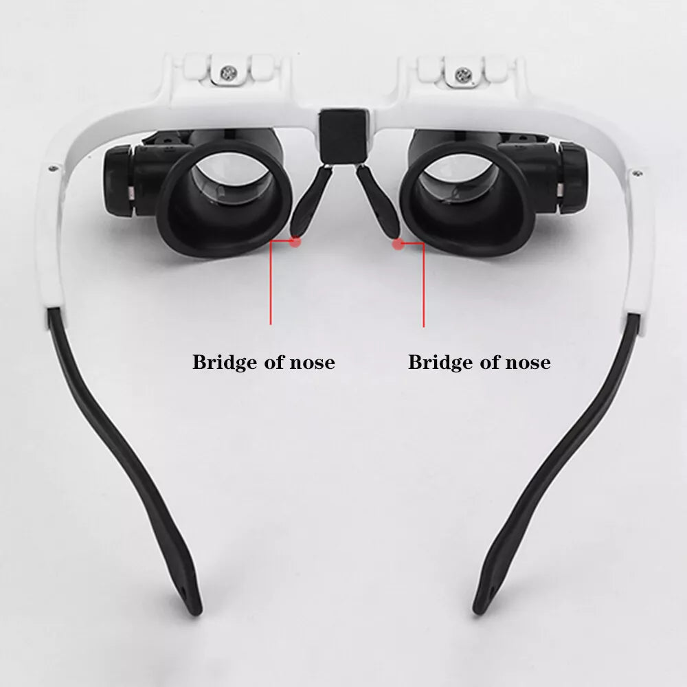 Led Glasses Magnifier 8X 15X 23X
