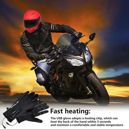 Unisex Heated Ski Gloves – USB Electric Warming Gloves 166182