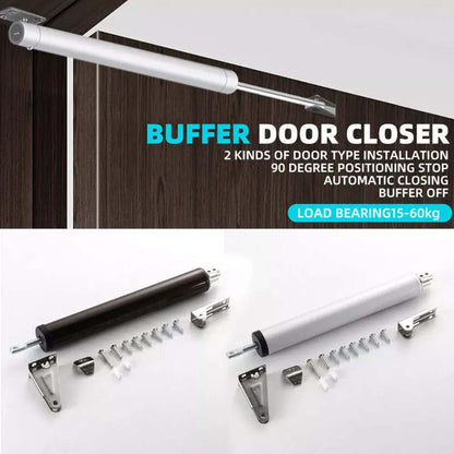 Hydraulic Automatic Door Closer - Heavy Duty, Quiet, Aluminum Alloy 1005007360984321_brown