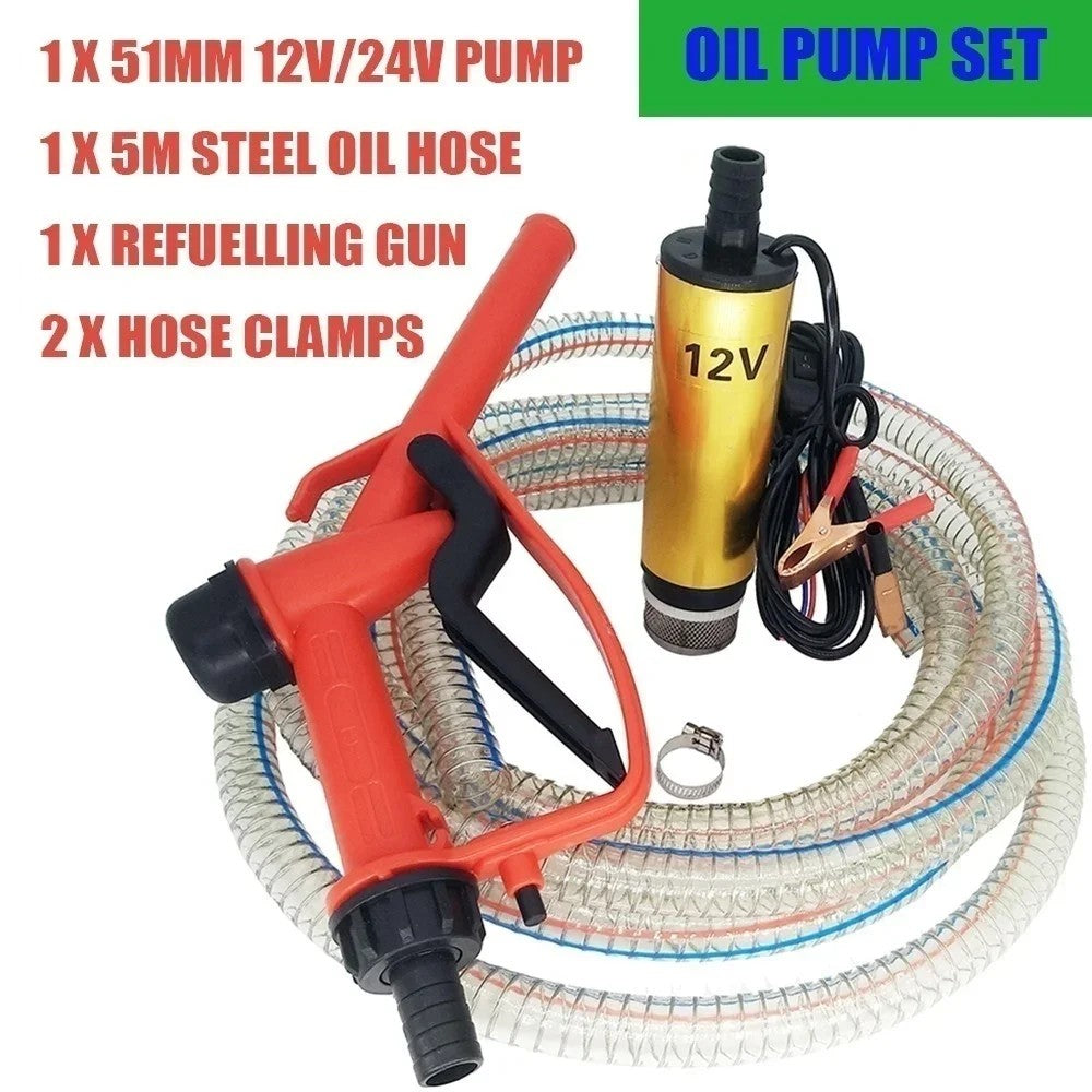 Ibc Tank Fuel Delivery Kit Fitting Hose Nozzle Oil Water Diesel Adblu Braided 5M 8040206532824-2