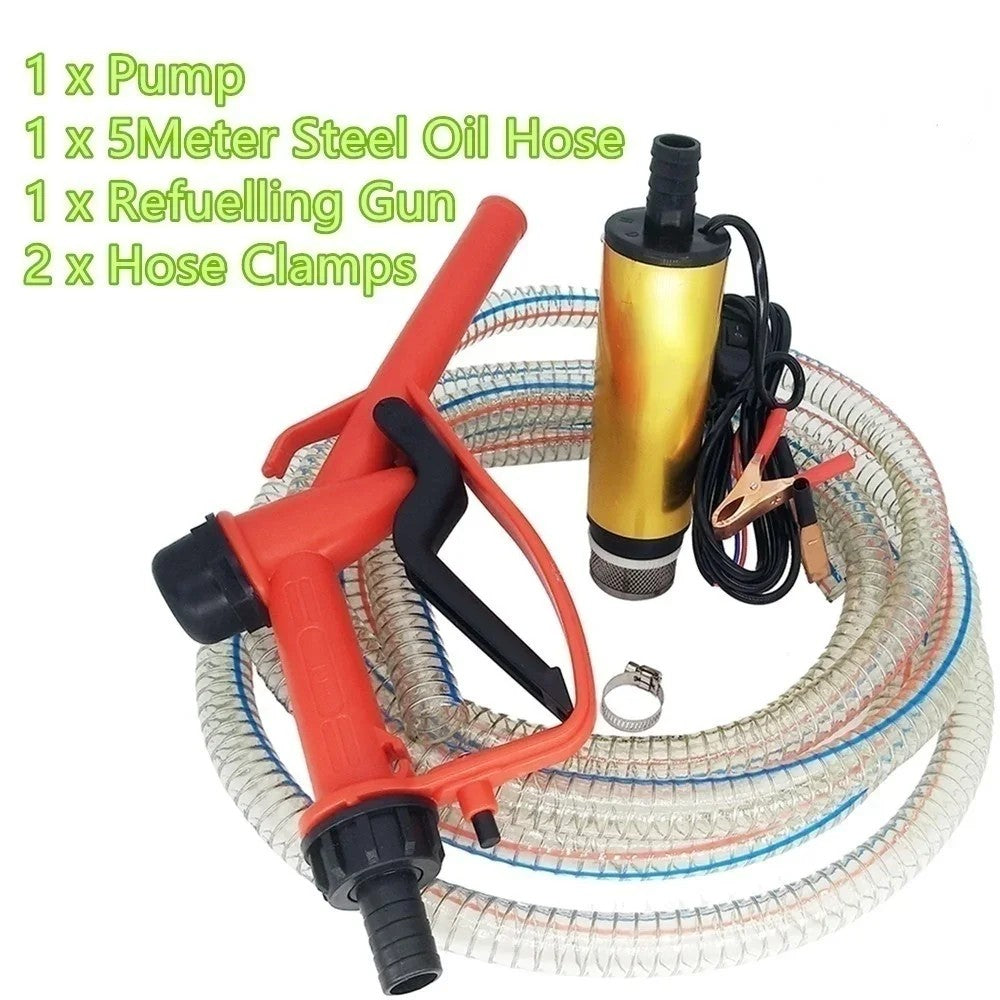 Ibc Tank Fuel Delivery Kit Fitting Hose Nozzle Oil Water Diesel Adblu Braided 5M 8040206532824-2