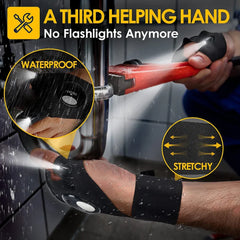 Waterproof Led Fingerless Gloves For Work, Cycling, And Camping