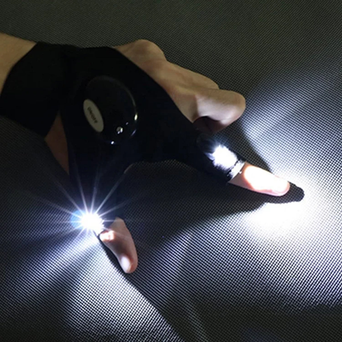 Waterproof Led Fingerless Gloves For Work, Cycling, And Camping