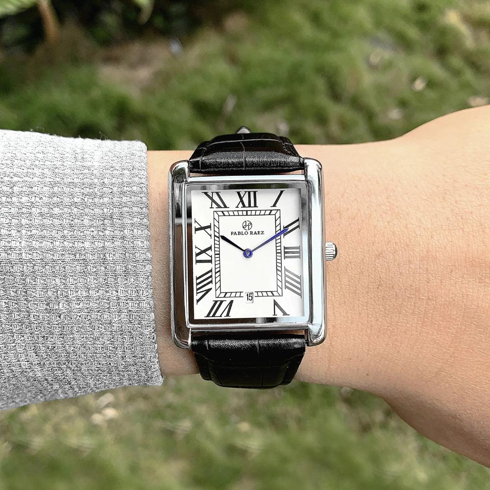 Luxury Square Watch for Men - Waterproof Calendar Quartz Clock 1005007527076842-al