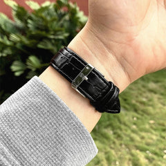 Luxury Men's Square Calendar Quartz Watch Waterproof 34mm