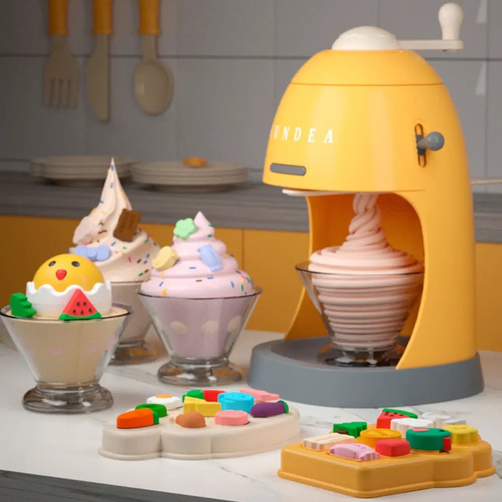 Manual Color Mud Ice Cream Machine