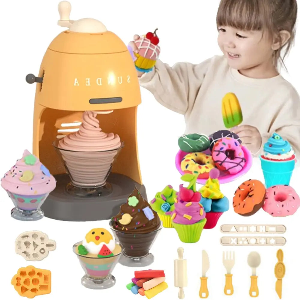 Manual Color Mud Ice Cream Machine