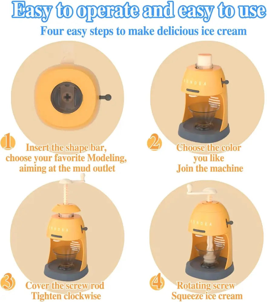 Manual Color Mud Ice Cream Machine