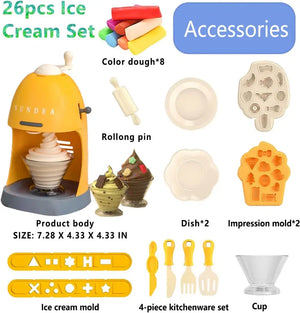 Manual Color Mud Ice Cream Machine