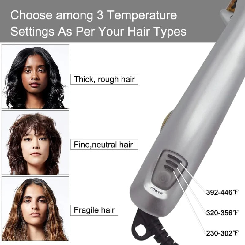 Max Rotating Hair Iron - 2 in 1 Hair Curler and Straightener 251358