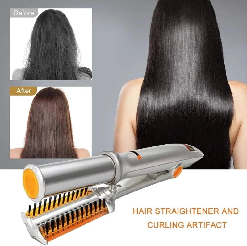 Max Rotating Hair Iron - 2 in 1 Hair Curler and Straightener 251358