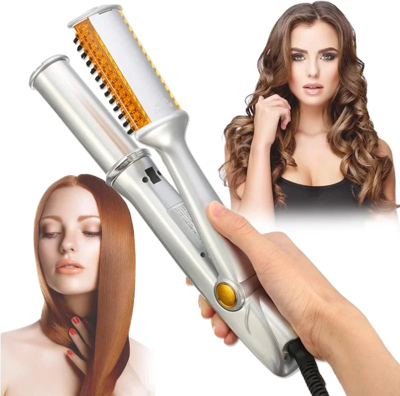 Max Rotating Hair Iron - 2 in 1 Hair Curler and Straightener 251358