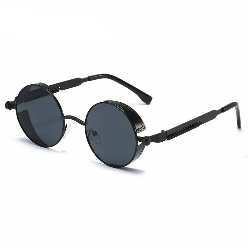 Unisex Vintage Round Sunglasses With Uv Protection