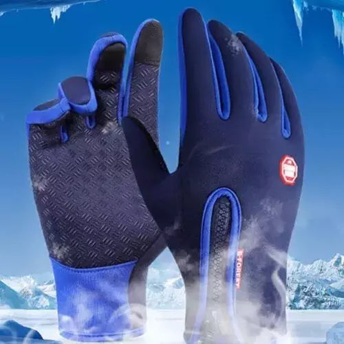 Winter Gloves New Winter Gloves Men Women Touch Cold Waterproof Motorcycle Cycle Gloves Male Outdoor Sports Plus Velvet Warm Running