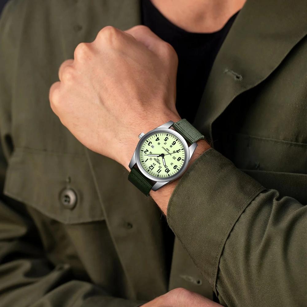 Military Nylon Band Luminous Quartz Sports Watch 40 mm 1005007182312077-al