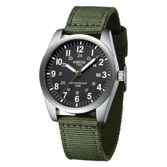 Military Nylon Band Luminous Quartz Sports Watch 40mm
