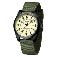 Military Nylon Band Luminous Quartz Sports Watch 40mm