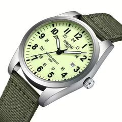 Military Nylon Band Luminous Quartz Sports Watch 40mm